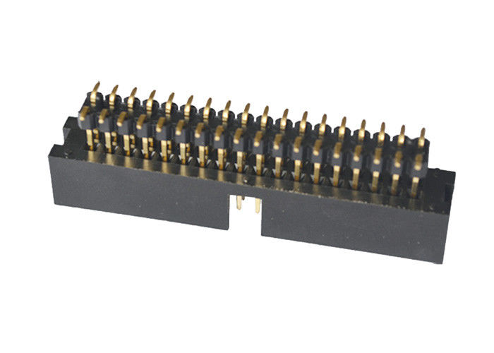 3.0AMP प्लास्टिक बॉक्स हैडर 2.54 मिमी श्रीमती टाइप पीसीबी बोर्ड गोल्ड फ्लैश