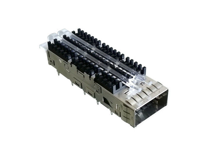 QSFP28 कनेक्टर के लिए EMI टैब्स सिंगल पोर्ट SFP28 केज 18.75 मिमी