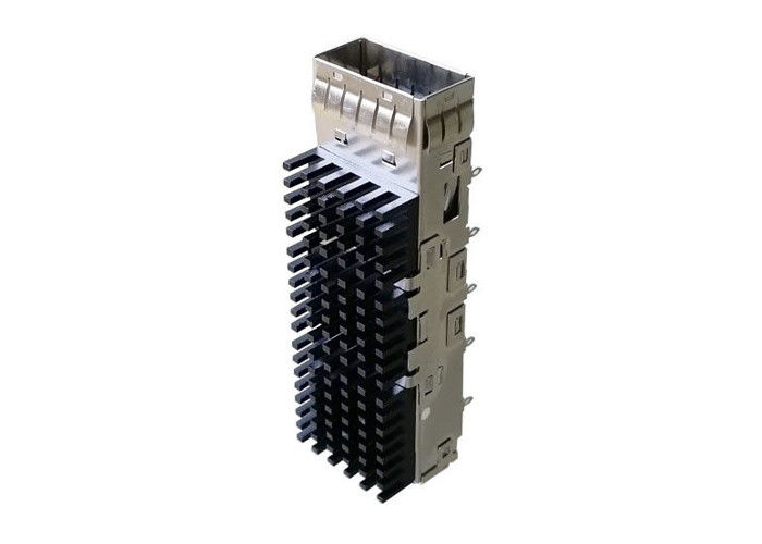 QSFP28 कनेक्टर के लिए EMI टैब्स सिंगल पोर्ट SFP28 केज 18.75 मिमी